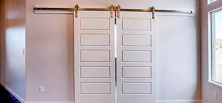 Glass Barn Door with Installation Hardware Kit Waukesha