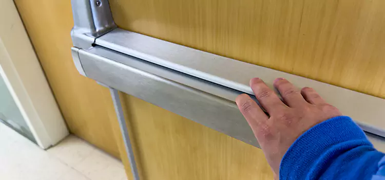 Installing a Push Bar on a Door Waukesha